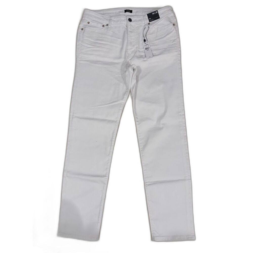 Express White Slim Jeans 34x32 NWT